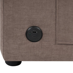 English Elm Swivel Barrel Accent Chair Chenille Tufted Round Club Seat for Living Room Lounge N719S002170D