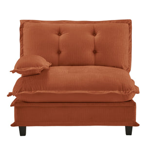 English Elm 73 Modular Chenille Sectional Sofa Deep Seat Comfort for Living Room Spaces W714P448402
