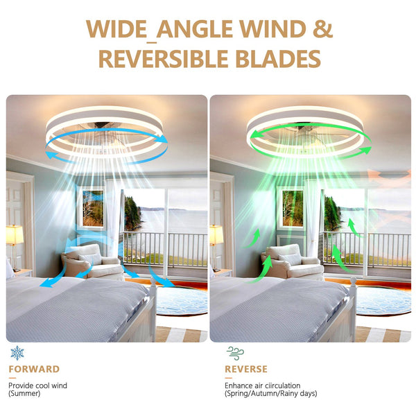 English Elm Ceiling Fan With Dimmable Led Lights, Remote Control & 6-Speed For Modern Home Comfort & Style W2312P374756