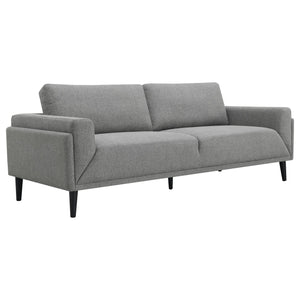 English Elm Andrena Grey 2-Piece Sofa Set - Modern Track Arm Design With Soft Upholstery & Supportive Seating B062S01238