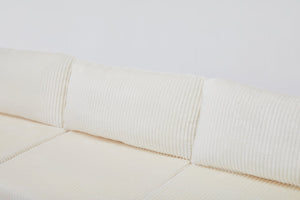 English Elm Modular Cloud Sectional with Corduroy Upholstery Deep Cushions for Living Rooms W1919S00007