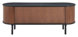 Koriana Entertainment Stand Black & Walnut 110297 Zuo Modern