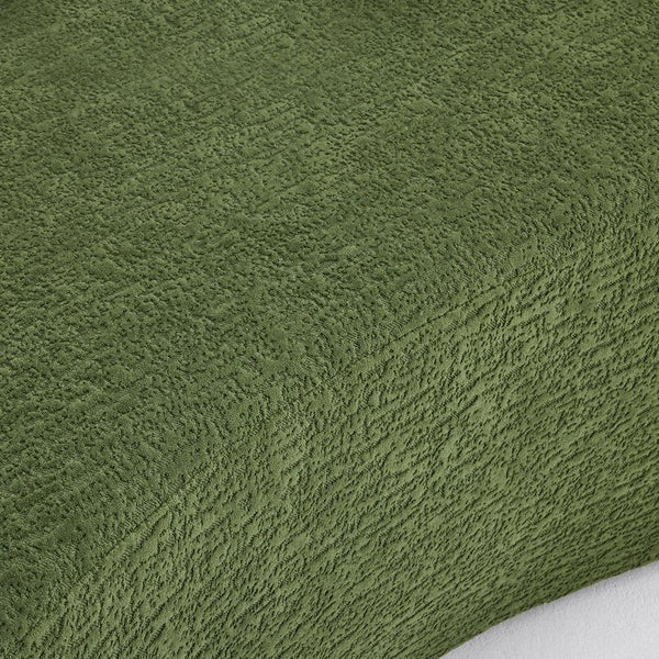 English Elm Curved Two Seat Chenille Sofa Sculptural Wave Design for Studio and Small Living Rooms Green W3612P422592