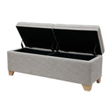 Madison Park Ashcroft Traditional Soft Close Storage Bench MP105-0189 Grey Multi