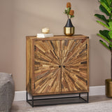 Christopher Knight Home® Orem Handcrafted Boho Wooden 2 Door Cabinet