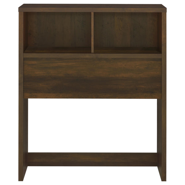 English Elm Geary Twin Bookcase Headboard Set with Nightstands Usb Charging Matte Finish Dark Brown B062S01698