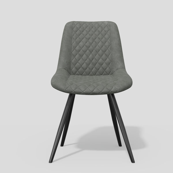 English Elm Modern Dining Chairs Set Of 2 - Ergonomic Pu Leather With Metal Legs, Stylish & Durable For Dining T3950P394500