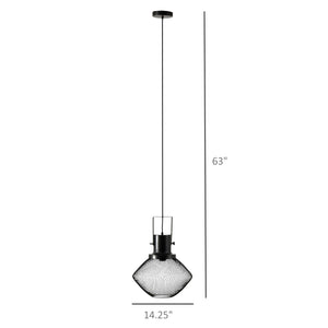 English Elm HOMCOM Industrial Pendant Light with Adjustable Chain, Black Steel Net Shade Chandelier for Kitchen, Living Room W2225P217291