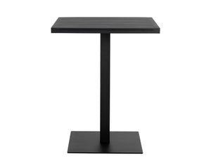 Sunpan Merano Bar Table - Modern Sleek Design with Durable Powder Coated Aluminum for Indoor and Outdoor Use Black
