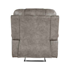 English Elm Modern Microfiber Recliner with Pocket Coil Seating and Solid Wood Frame for Living Rooms B011P228257