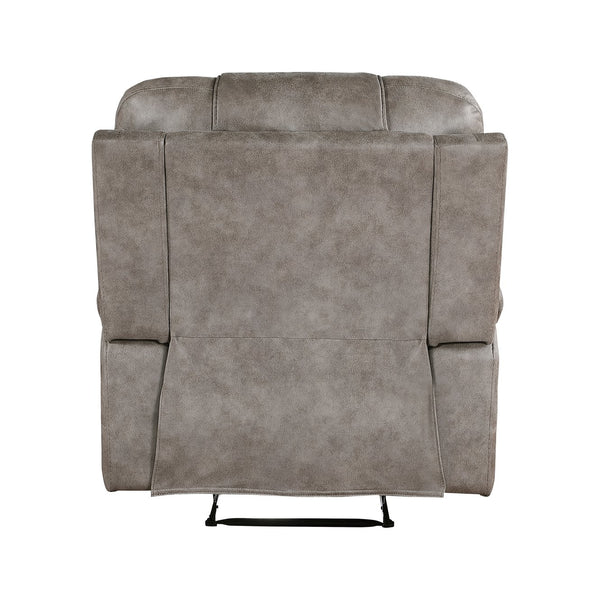 English Elm Modern Microfiber Recliner with Pocket Coil Seating and Solid Wood Frame for Living Rooms B011P228257