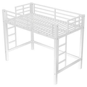 English Elm Twin Floor Bed Solid Pine Frame with Guardrails and Door for Safe Kid Sleep W1580P435703