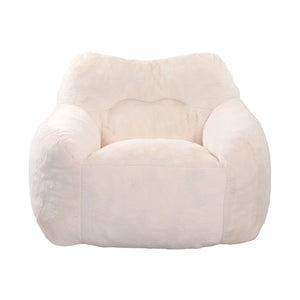 English Elm Bean Bag Chair - Luxurious Faux-Fur Sofa With High-Density Foam, Ideal For Relaxing, Gaming & More! W2200P313788