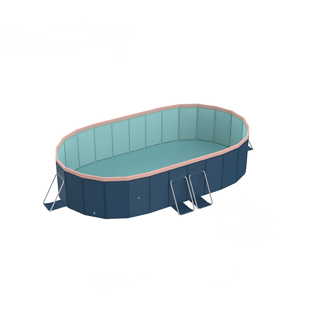 English Elm 2.8m Pvc Foldable Ground Pool Outdoor Backyard Cooling Station No Pump Needed W2710P337294