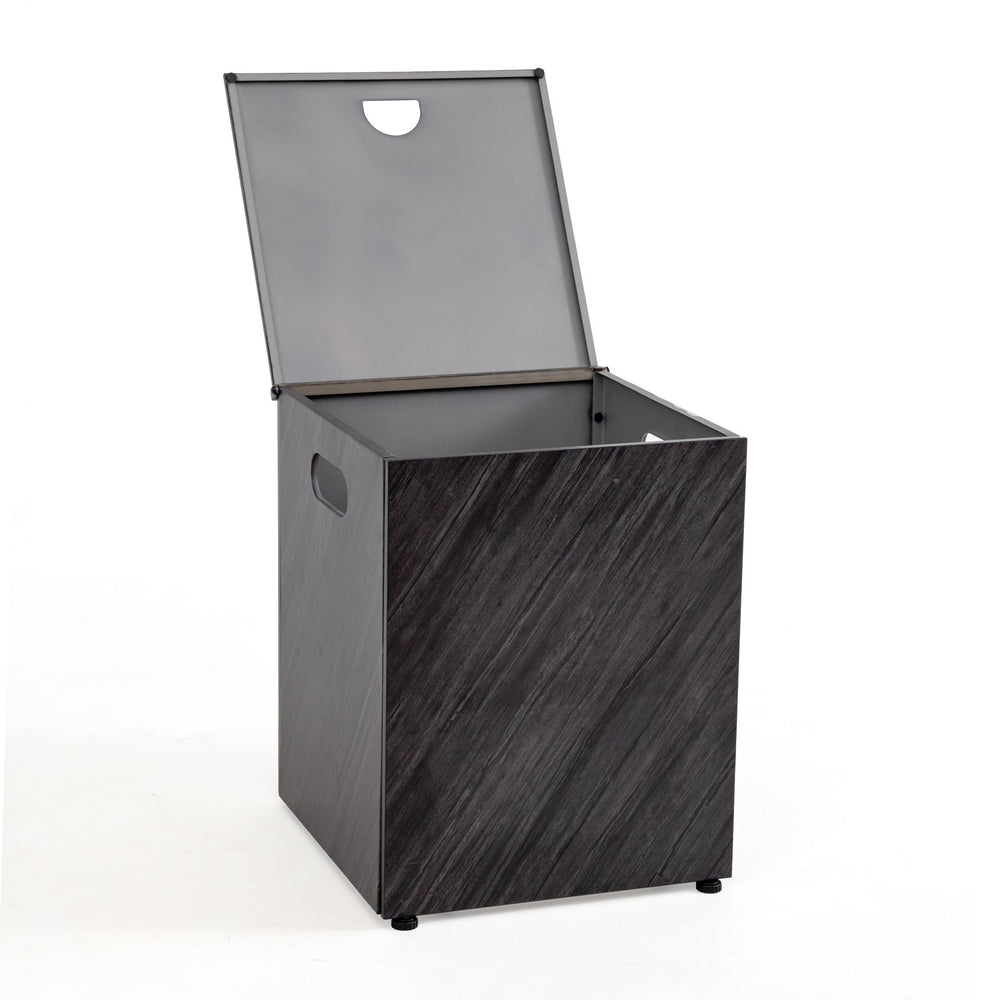 English Elm Stone Grain Propane Tank Cover Table Stone Gray Iron Outdoor Side Table Hide 20LB Tank Stylish W3131P336102