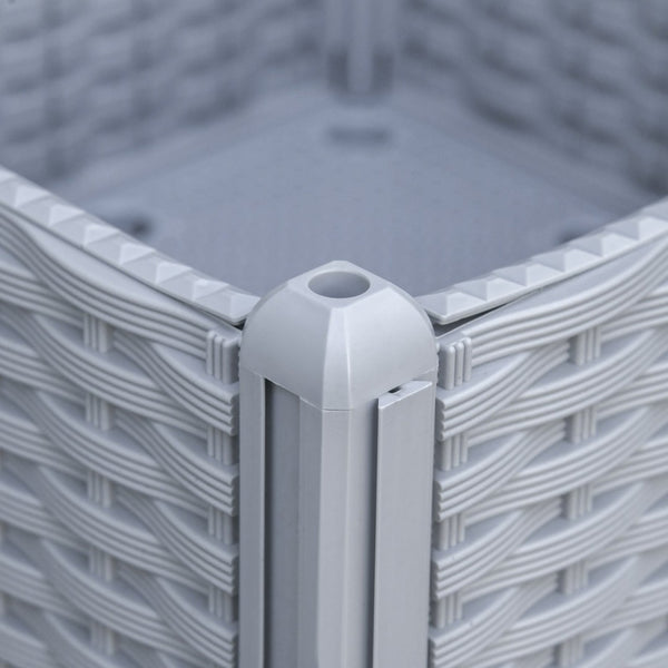 English Elm Outsunny 2-Piece Self-Watering Raised Garden Bed With Legs – Perfect For Flowers, Herbs & Veggies! W2225P174438-GIGA