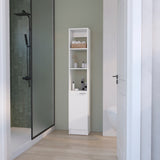 English Elm Linen Cabinet Marion, Bathroom, White