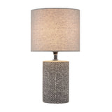 510 Design Bayard Modern/Contemporary Embossed Ceramic Table Lamp 5DS153-0041 Grey