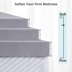 English Elm 2 Inch King Gel Memory Foam Topper Ventilated Cooling Layer for Pressure Relief B2716P331358
