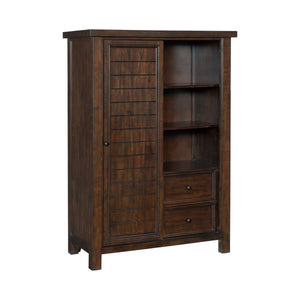 English Elm Classic Mango Veneer Wardrobe Chest with Eight Drawers and Shelving Brown Bedroom B011P446669