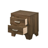 English Elm Oak 2-Drawer Nightstand