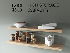 English Elm Greer Floating Shelf Set Of 2 In Light Pine - Modern, Space-Saving Design For Stylish Décor Display B128P245002