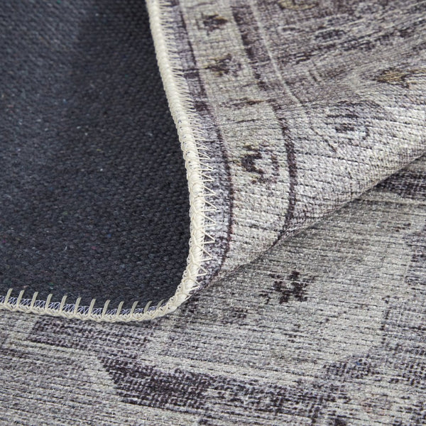 Feizy Rugs Percy Transitional Medallion Area Rug – Vintage-inspired, Durable, Machine Washable, Effortless Style Gray,Ivory Polyester,Cotton,Viscose Prc39pcfgryivyp00