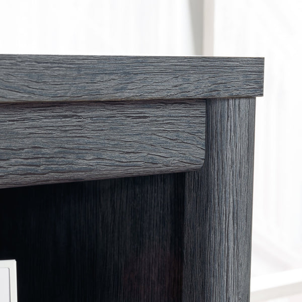 English Elm Chest of Drawers Blue finish – Spacious 4-Drawer Engineered Wood Cabinet with Open Shelf, Durable Design B356P367801