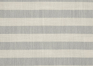 English Elm 1pc Push Back Recliner Chair in Beige-Blue Stripe Fabric with Nailhead Trim, Solid Wood Frame, CozyComfort B011P396189