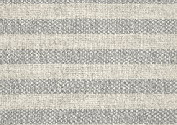 English Elm 1pc Push Back Recliner Chair in Beige-Blue Stripe Fabric with Nailhead Trim, Solid Wood Frame, CozyComfort B011P396189