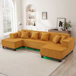 English Elm Swivel Barrel Accent Chair Chenille Tufted Round Club Seat for Living Room Lounge Orange N719S002220G