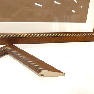 English Elm Set Of 2 Elegant Peacock Feather Framed Wall Art Prints – Stylish Replaceable Canvas Decor, 24X32" T3976P383242-GIGA