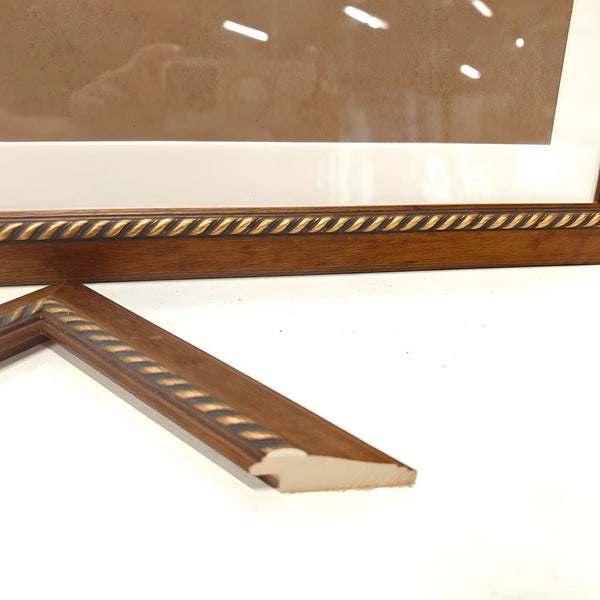 English Elm Set Of 2 Elegant Peacock Feather Framed Wall Art Prints – Stylish Replaceable Canvas Decor, 24X32" T3976P383242-GIGA