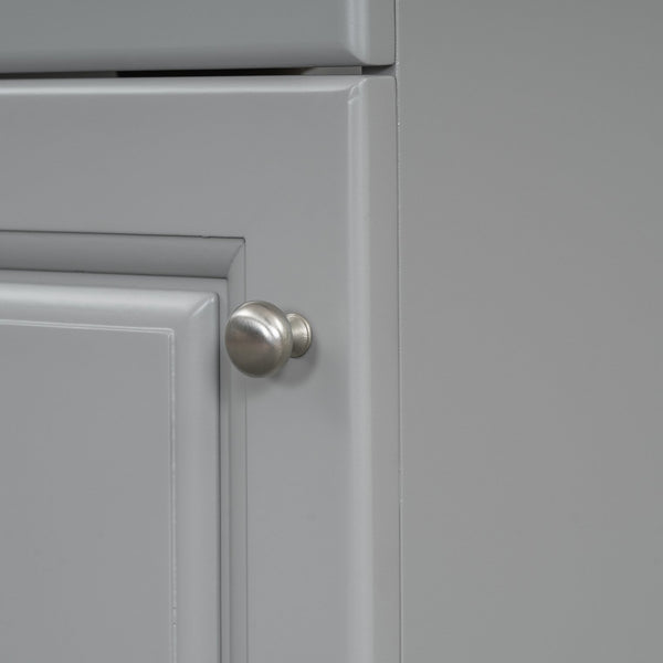 English Elm [video] Compact Sage Green Bathroom Vanity with Ceramic Sink Soft Close Cabinet Grey N759P237932E