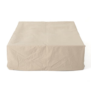 English Elm Christopher Knight Home® - SHIELD Waterproof Dining Set Cover Beige, 95"x72"x30" 100% Polyester Fabric, Weather & UV Protection 60004.00