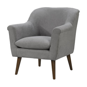 English Elm Savona Oversized Mid-century Accent Chair Woven Fabric Seat with Walnut Legs B2749P413357