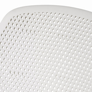 English Elm Christopher Knight Home® - LOTUS modern outdoor dining chair with weather-resistant polypropylene, perforated diamond pattern comfort and stability White 23.5 L x 23.5 W x 22.5 H 69068.00