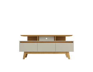 English Elm Yonkers 63" Modern Farmhouse Tv Stand With Open Shelves And Concealed Storage For Stylish Living Rooms B365P398399-GIGA