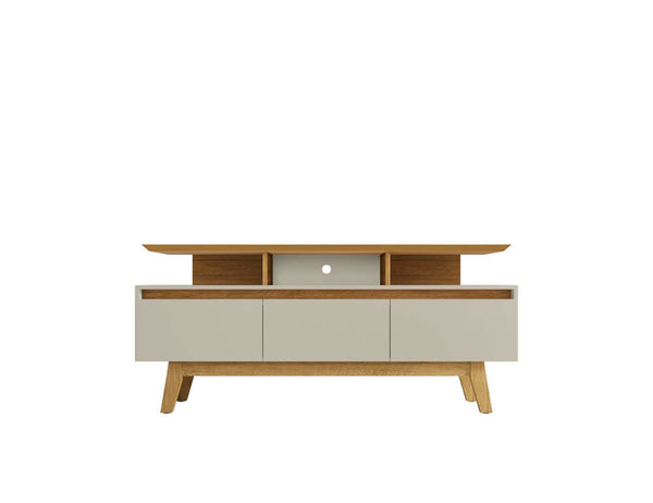English Elm Yonkers 63" Modern Farmhouse Tv Stand With Open Shelves And Concealed Storage For Stylish Living Rooms B365P398399-GIGA
