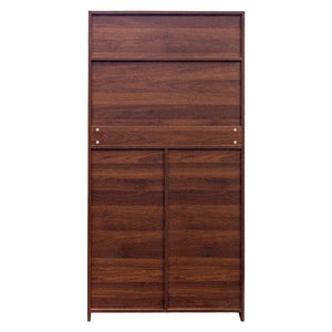 English Elm Kitchen Farmhouse Pantry Cabinet Tall Freestanding Three Door Pull Out Organizer W331S00211