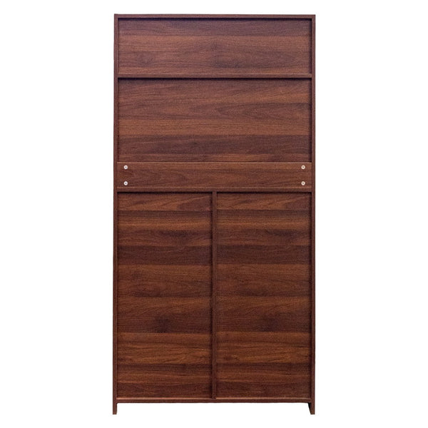 English Elm Kitchen Farmhouse Pantry Cabinet Tall Freestanding Three Door Pull Out Organizer W331S00211