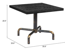 Neum Bistro Table Black 110019 Zuo Modern