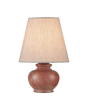 Currey & Company Piccolo Mini Table Lamp: Charming Pistachio Marble Accent Light For Cozy Spaces And Unique Decor Pink Rosa Cappuccino Marble 6000-1049-currey-company