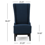 Christopher Knight Home® - Noble House - Callie Dark Blue Fabric Dining Chair