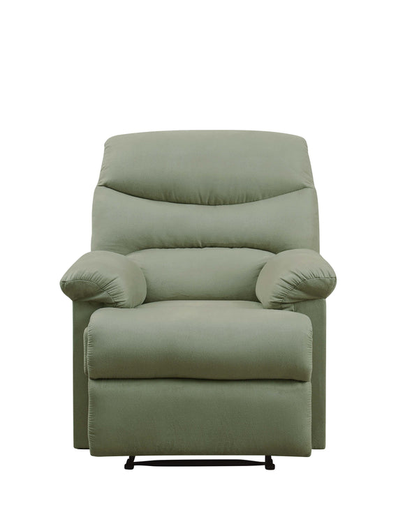 English Elm Sage Motion Recliner with Pillow-Top Arms, Microfiber Comfort, External Latch, 3" Wall Clearance, Durable Frame B062P192754