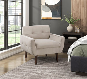 English Elm Brown Velvet Accent Chair Tufted Back Cushioned Seat Contemporary Armchair 34"x29"x31" Stylish Living Room B011P283265