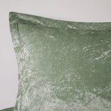 Intelligent Design Felicia Glam/Luxury Velvet Comforter Set with Throw Pillow ID10-2414 Green