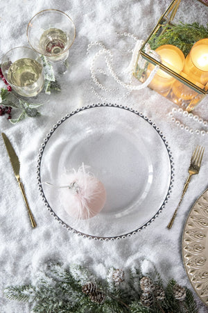 English Elm 8 Pack Plastic Charger Plates - D13" Stylish, Durable, And Reusable For Elegant Table Settings & Events W2078P285449