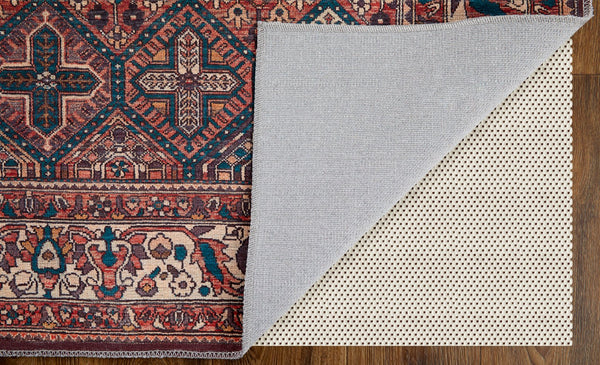 Feizy Rugs Rawlins Vintage-inspired Machine Made Polyester Oriental Rug - Antique Design For Modern Spaces Brown,Red,Ivory Polyester Rln39hkftanmltg21