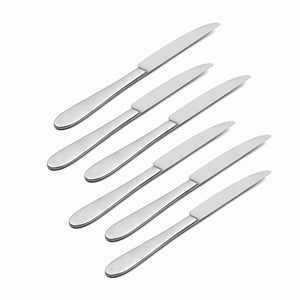 Lenox Oneida Vale Everyday Flatware Dinner Knives, Set of 6 Metallic, STAINLESS METAL H282006C